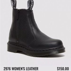 Doc Marten’s 2976 women’s soft leather zipper Chelsea boot